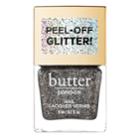 Butter London Glazen Peel Off Glitter Nail Lacquer, Black