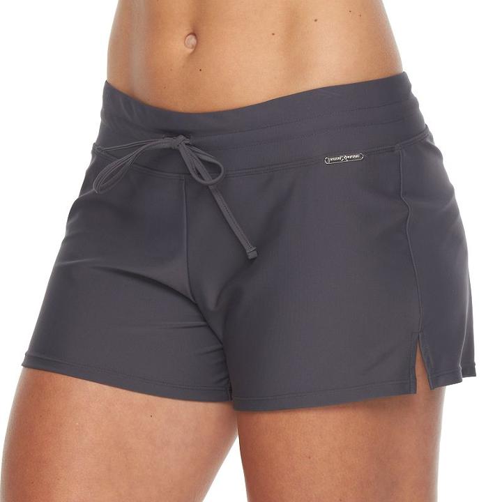 Women's Zeroxposur Solid Swim Shorts, Size: 14, Med Blue