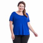 Plus Size Balance Collection Reina Strappy Back Tee, Women's, Size: 2xl, Med Blue