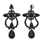 Simply Vera Vera Wang 10th Anniversary Beaded Nickel Free Drop Earrings, Women's, Black