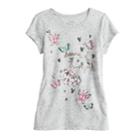 Girls 4-12 Sonoma Goods For Life&reg; Glittery Graphic Tee, Size: 7, White