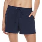 Women's Tek Gear&reg; Woven Drawstring Shorts, Size: Small, Dark Blue