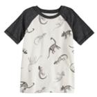 Boys 4-10 Jumping Beans&reg; Dinosaur Skeleton Raglan Tee, Size: 7, White