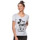 Disney's Mickey Mouse Juniors' Tee, Teens, Size: Large, Dark Grey