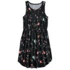 Plus Size Girls 7-16 So&reg; Printed Dress, Size: 14 1/2, Black