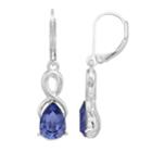 Dana Buchman Purple Crystal Teardrop Earrings, Women's
