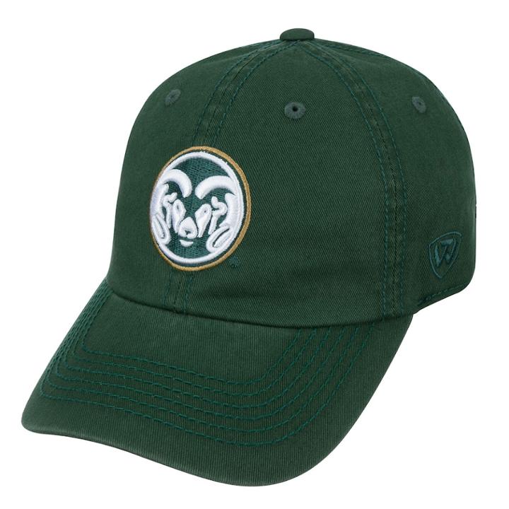 Adult Top Of The World Colorado State Rams Crew Adjustable Cap, Men's, Green