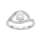 Forever Brilliant 14k White Gold 9/10 Carat T.w. Lab-created Moissanite Ring, Women's, Size: 7