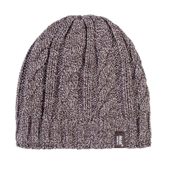 Women's Heat Holders Cable-knit Thermal Beanie, Lt Brown