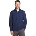 Men's Van Heusen Flex Stretch Classic-fit Twill Quarter-zip Pullover, Size: Xl, Med Blue