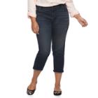Plus Size Sonoma Goods For Life&trade; Capri Jeans, Women's, Size: 18 W, Dark Blue