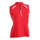 Women's Nancy Lopez Sporty Sleeveless Golf Polo, Size: Large, Red