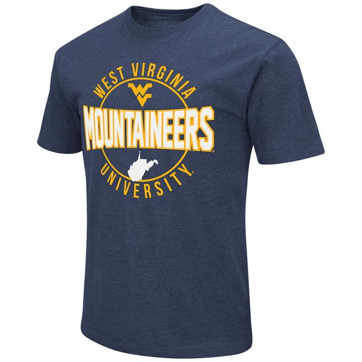 Men's West Virginia Mountaineers Game Day Tee, Size: Medium, Dark Blue