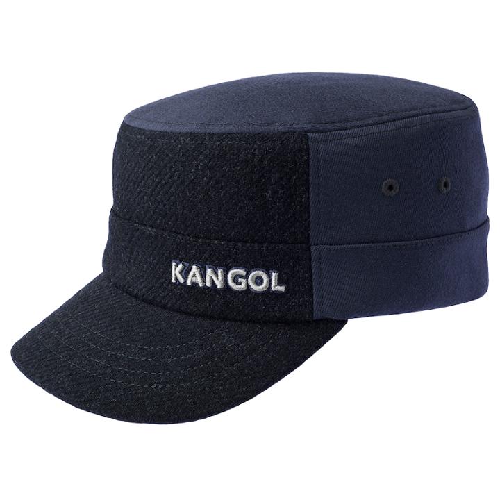 Men's Kangol Flexfit Textured Wool-blend Army Cap, Size: S/m, Blue (navy)