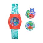 Pj Masks Owlette, Gekko & Catboy Kids' Digital Charm Watch, Boy's, Multicolor