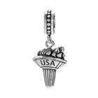 Individuality Beads Sterling Silver Usa Olympic Torch Charm, Women's