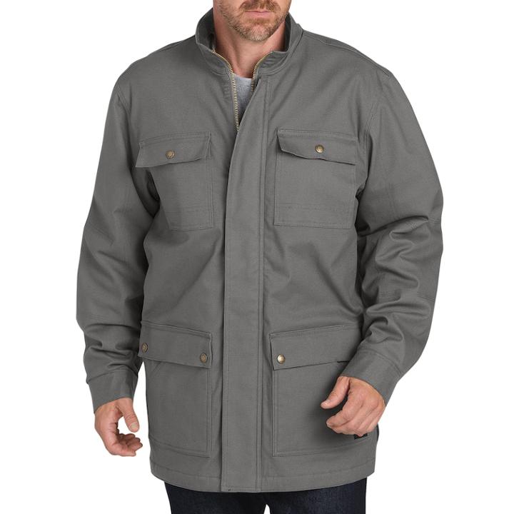 Men's Dickies Sanded Duck Flex Mobility Coat, Size: Large, Silver
