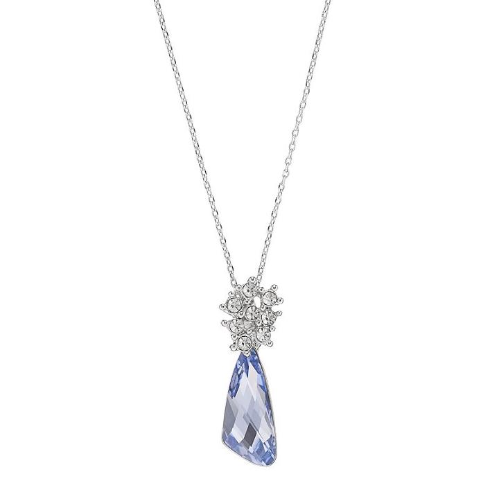 Brilliance Lavender Comet Pendant Necklace With Swarovski Crystals, Women's, Purple