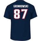 Men's New England Patriots Rob Gronkowski Super Bowl Lii Bound Eligible Receiver Tee, Size: Large, Blue (navy)