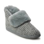 Women's Sonoma Goods For Life&trade; Sweater Bootie Slipper, Size: Medium, Light Grey