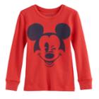 Disney's Mickey Mouse Boys 4-10 Winking Thermal Top By Jumping Beans&reg;, Size: 8, Red