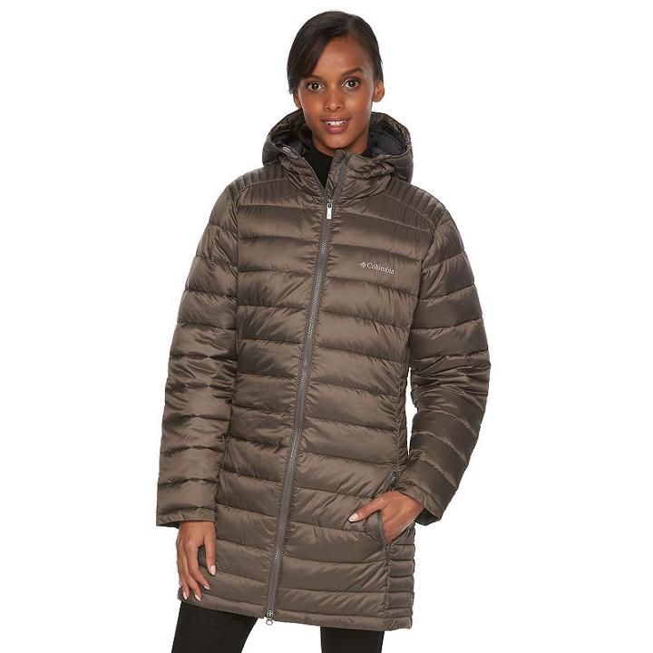 Women's Columbia Frosted Ice Hooded Puffer Jacket, Size: Large, Ovrfl Oth
