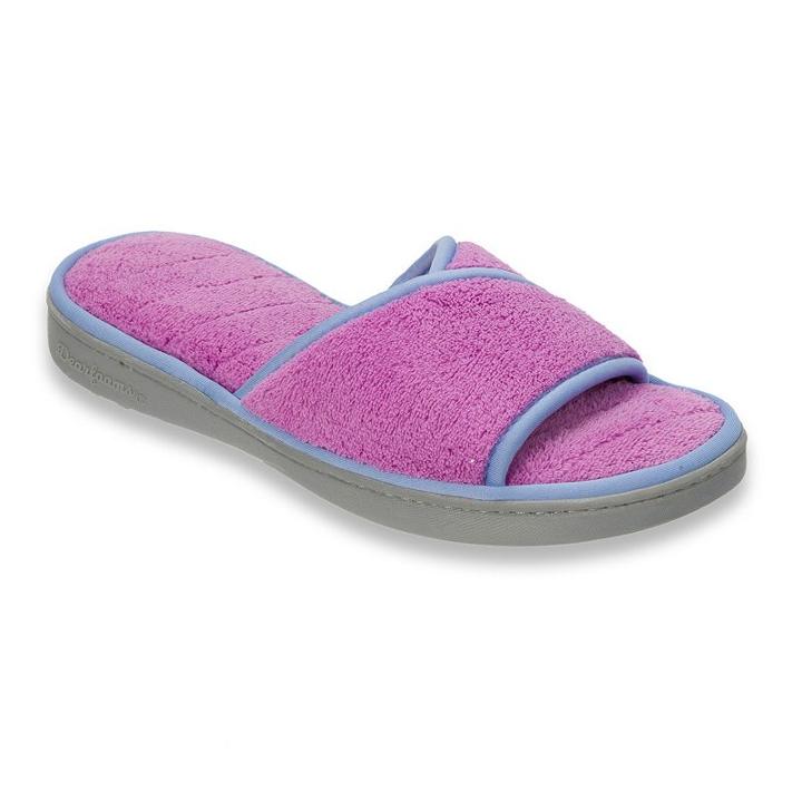 Dearfoams Women's Scuff Slippers, Size: Medium, Brt Purple