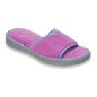 Dearfoams Women's Scuff Slippers, Size: Medium, Brt Purple