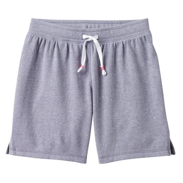 Girls 7-16 & Plus Size So&reg; Glitter Midi Shorts, Girl's, Size: 14 1/2, Med Grey