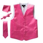 Men's Steven Land Solid 4-pc. Vest Set, Size: Xxl, Pink Other