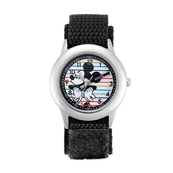 Disney's Mickey Mouse Kids' Time Teacher Watch, Kids Unisex, Black