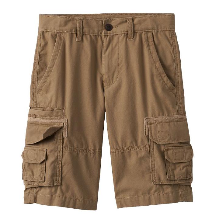 Boys 8-20 Urban Pipeline&reg; Canvas Cargo Shorts, Boy's, Size: 14, Med Beige