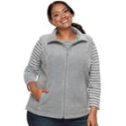 Plus Size Columbia Three Lakes Fleece Vest, Women's, Size: 3xl, Med Grey