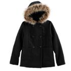 Girls 6-16 So&reg; Peacoat, Size: 6-6x, Black