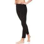 Women's Gaiam Nikki Mesh Yoga Mid-rise Ankle Leggings, Size: Large, Oxford