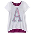 Girls 7-16 & Plus Size Double Layer Tulip Back Tank Top Tee, Size: 10, White