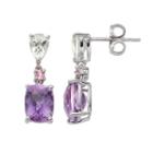 Sterling Silver Gemstone Drop Earrings, Women's, Multicolor