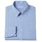 Men's Izod Regular-fit Plaid Stretch Dress Shirt - Men, Size: L-34/35, Blue Other
