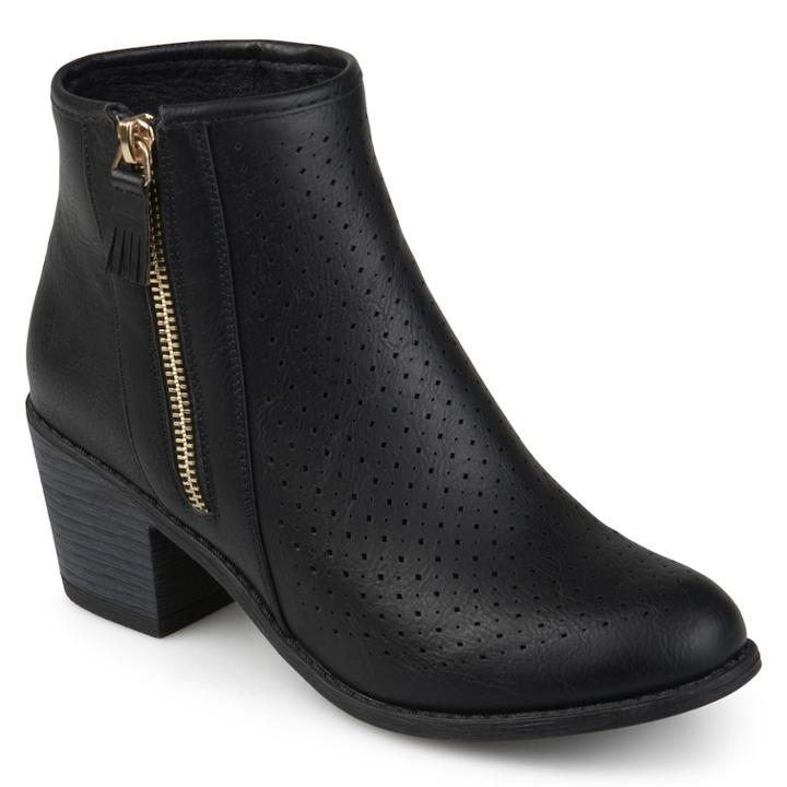 Journee Collection Meleny Women's Ankle Boots, Size: Medium (11), Black
