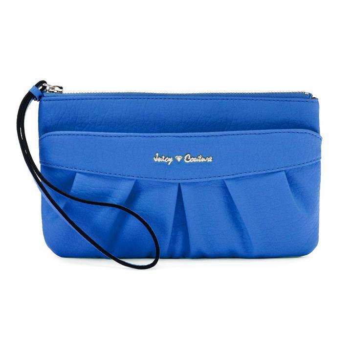 Juicy Couture Jc 700 Ruched Wristlet, Women's, Blue (navy)