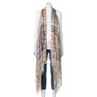 Sonoma Goods For Life&trade; Runner Striped Vest, Women's, Grey (charcoal)