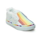 Vans Asher V Toddler Girls Rainbow Skate Shoes, Size: 8 T, Med Red