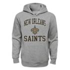 Boys 8-20 New Orleans Saints Promo Fleece Hoodie, Boy's, Size: S(8), Grey