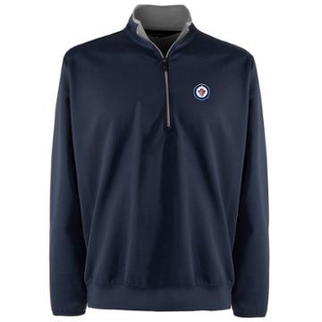 Men's Winnipeg Jets 1/4-zip Leader Pullover, Size: Medium, Blue