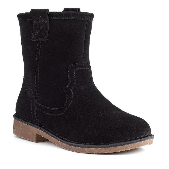 Sonoma Goods For Life&trade; Women's Suede Pull-on Boots, Size: 7.5, Black