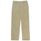 Boys 10-20 Husky French Toast School Uniform Relaxed-fit Pull-on Twill Pants, Size: 14 Husky, Beig/green (beig/khaki)