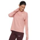 Women's Nike Pacer Long Sleeve Running Top, Size: Large, Light Pink