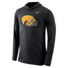 Men's Nike Iowa Hawkeyes Dri-fit Hooded Tee, Size: Small, Black