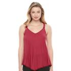 Juniors' Candie's&reg; Embellished Cross-back Camisole, Girl's, Size: Xl, Pink