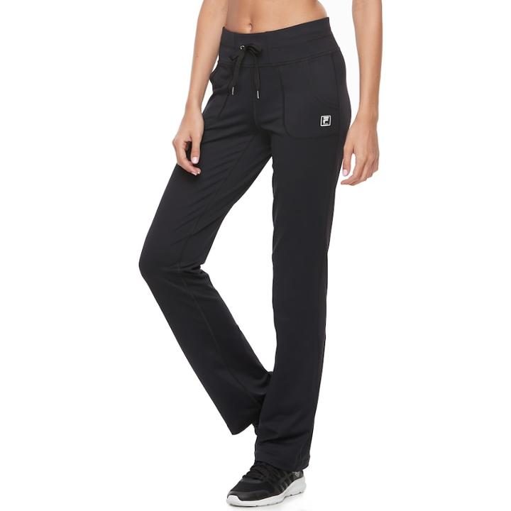 Women's Fila Sport&reg; Movement Straight-leg Pants, Size: Xl, Black